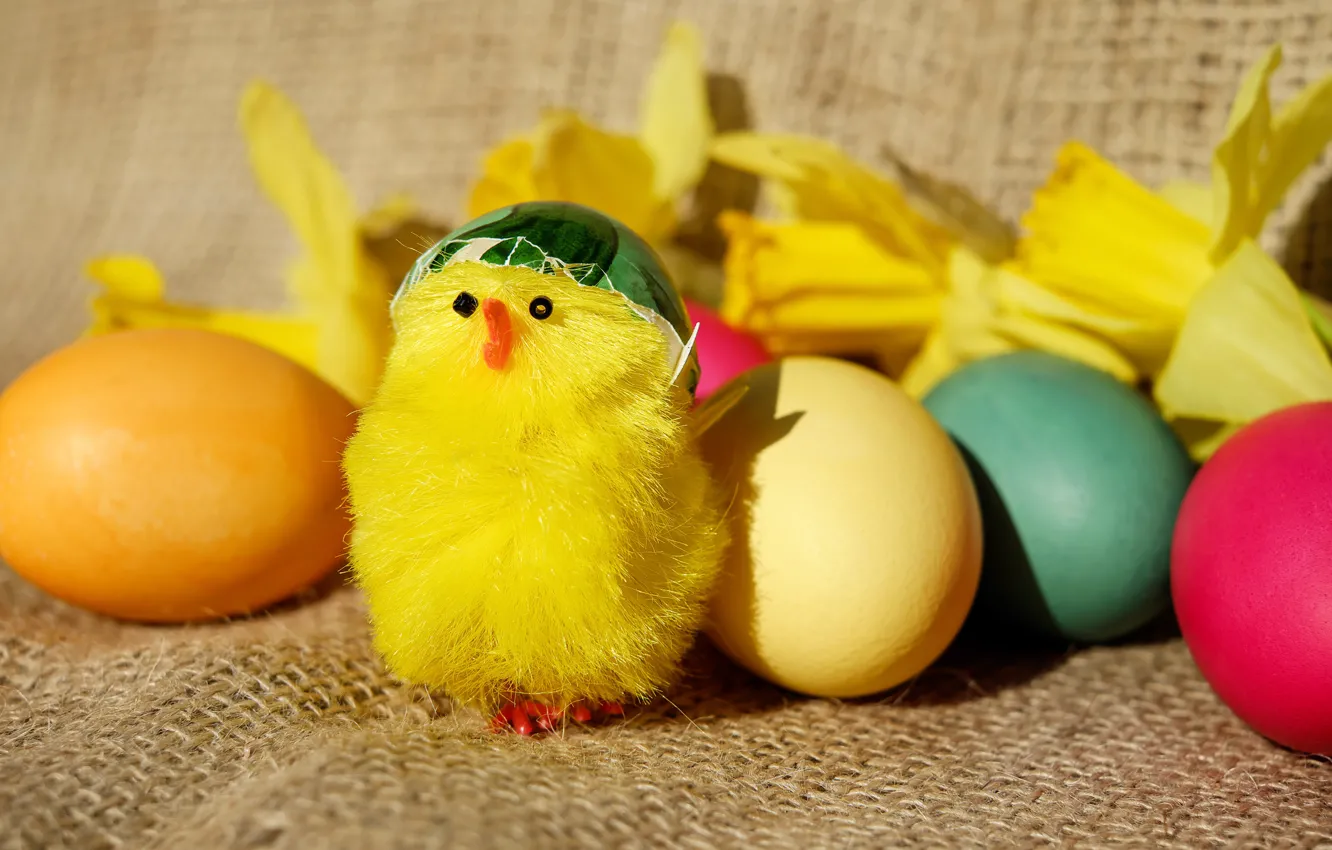 Photo wallpaper holiday, eggs, Easter, chicken
