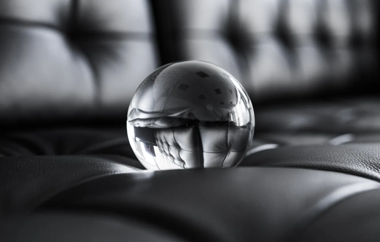 Photo wallpaper sofa, sphere, Crystal