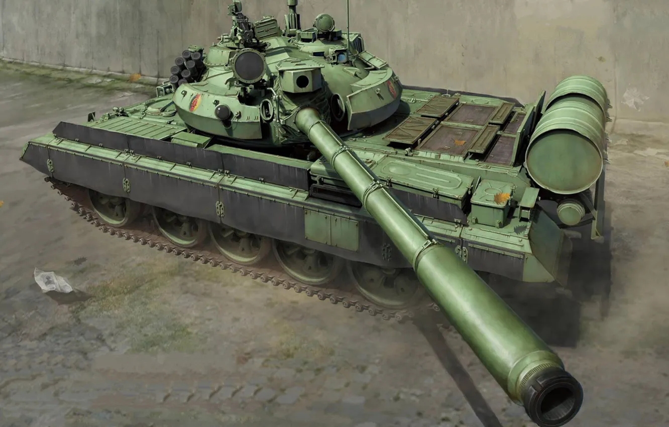 Photo wallpaper medium tank, T-55АМ2-B, Czechoslovak tank, the result of the second phase of the modernization program