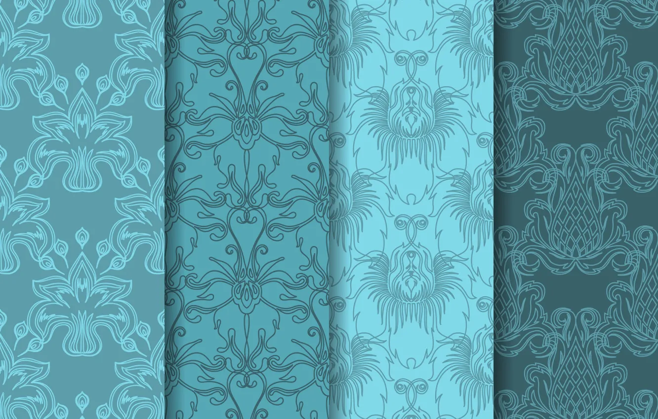 Photo wallpaper flowers, background, blue, texture