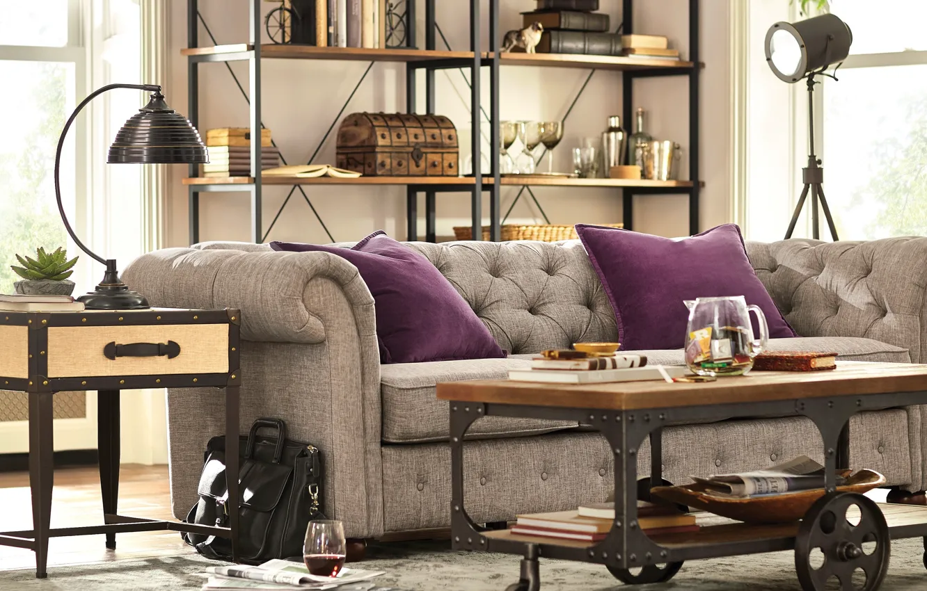 Photo wallpaper style, interior, Austin, living room, Texas, ISIN
