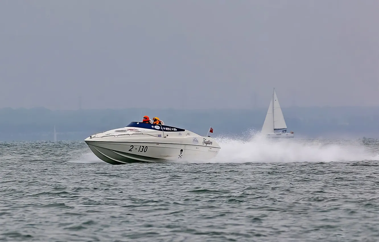 Photo wallpaper race, boat, speed