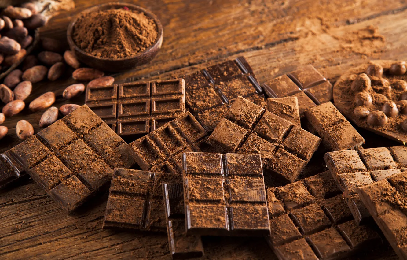 Photo wallpaper chocolate, chocolate, cocoa, sweets