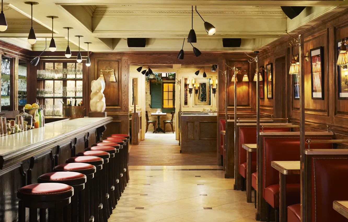 Photo wallpaper design, style, interior, bar, the room