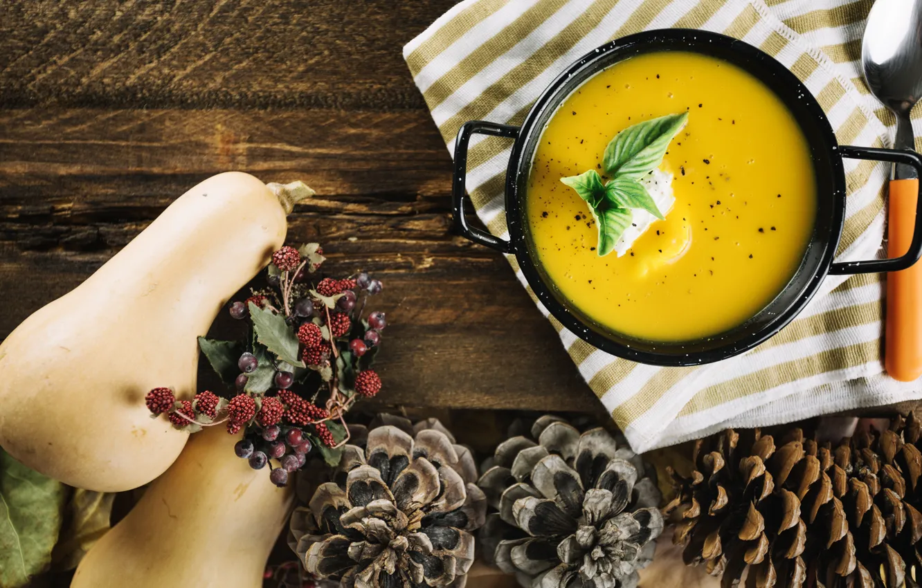 Photo wallpaper soup, bumps, the first dish