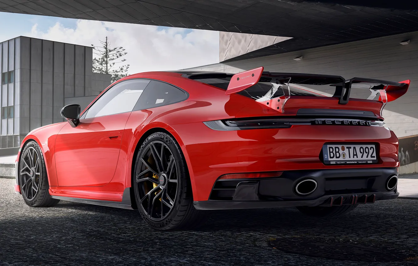 Photo wallpaper Porsche 911, TechArt, 2022, Carrera GTS