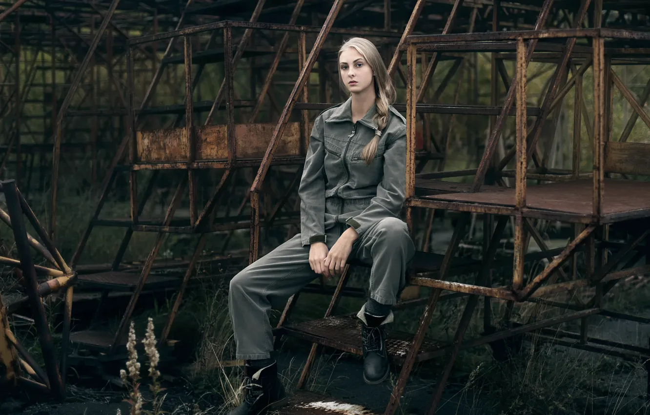 Photo wallpaper Elena, Tatiana Mercalova, leathers