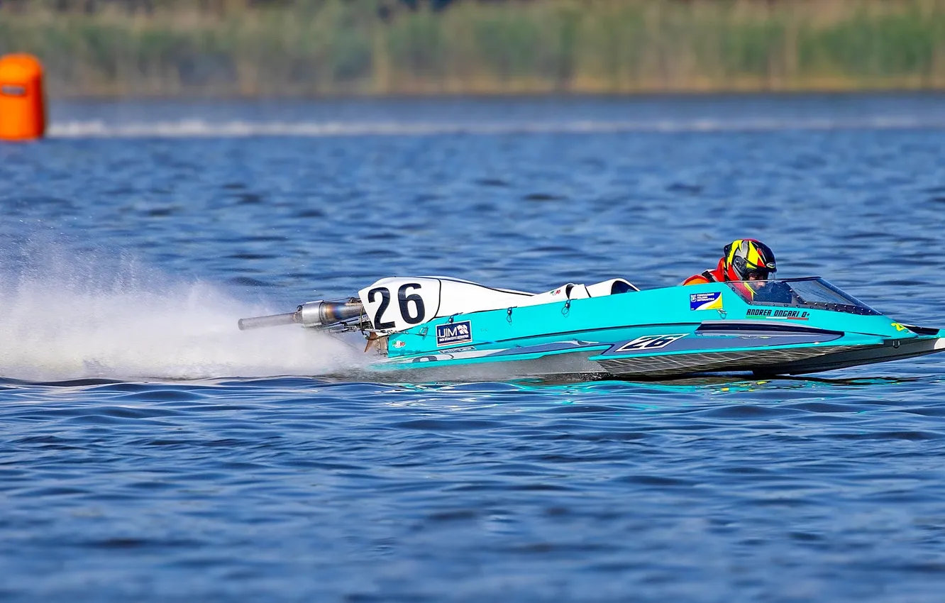 Photo wallpaper race, boat, speed
