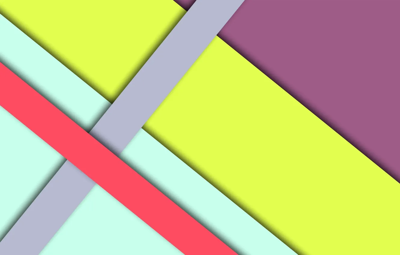 Photo wallpaper line, yellow, pink, geometry, green, design, color, material