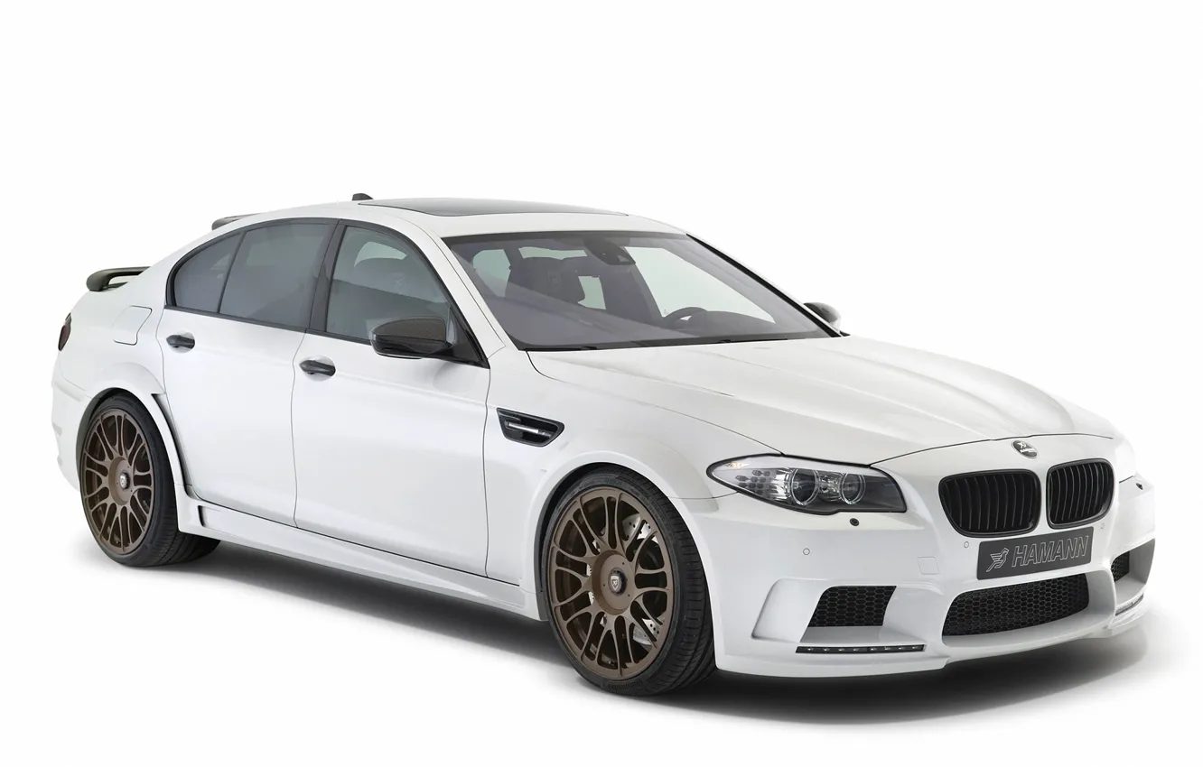 Photo wallpaper BMW, white, Hamann, 2012