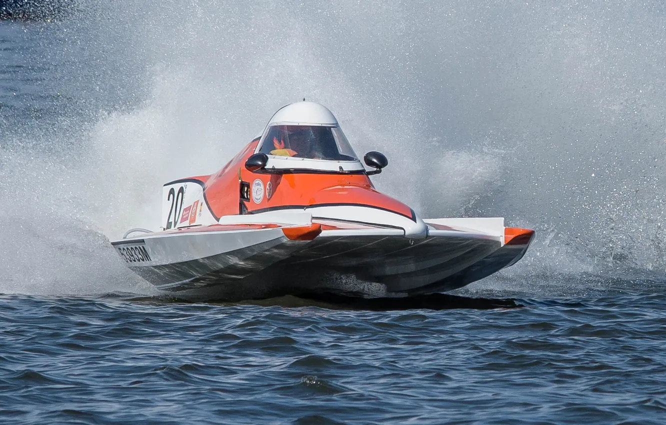Photo wallpaper race, boat, speed