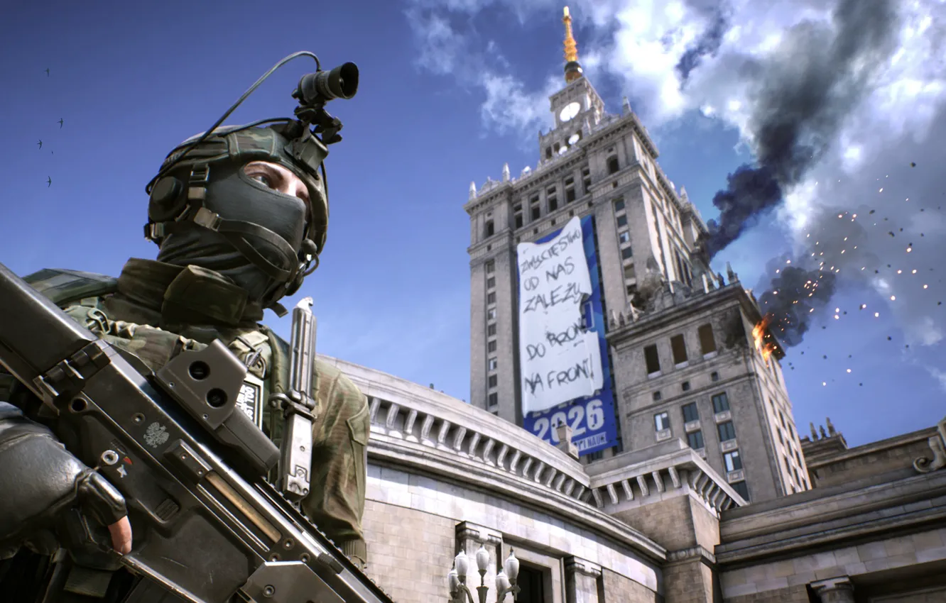 Photo wallpaper weapons, war, the game, soldiers, equipment, World War 3