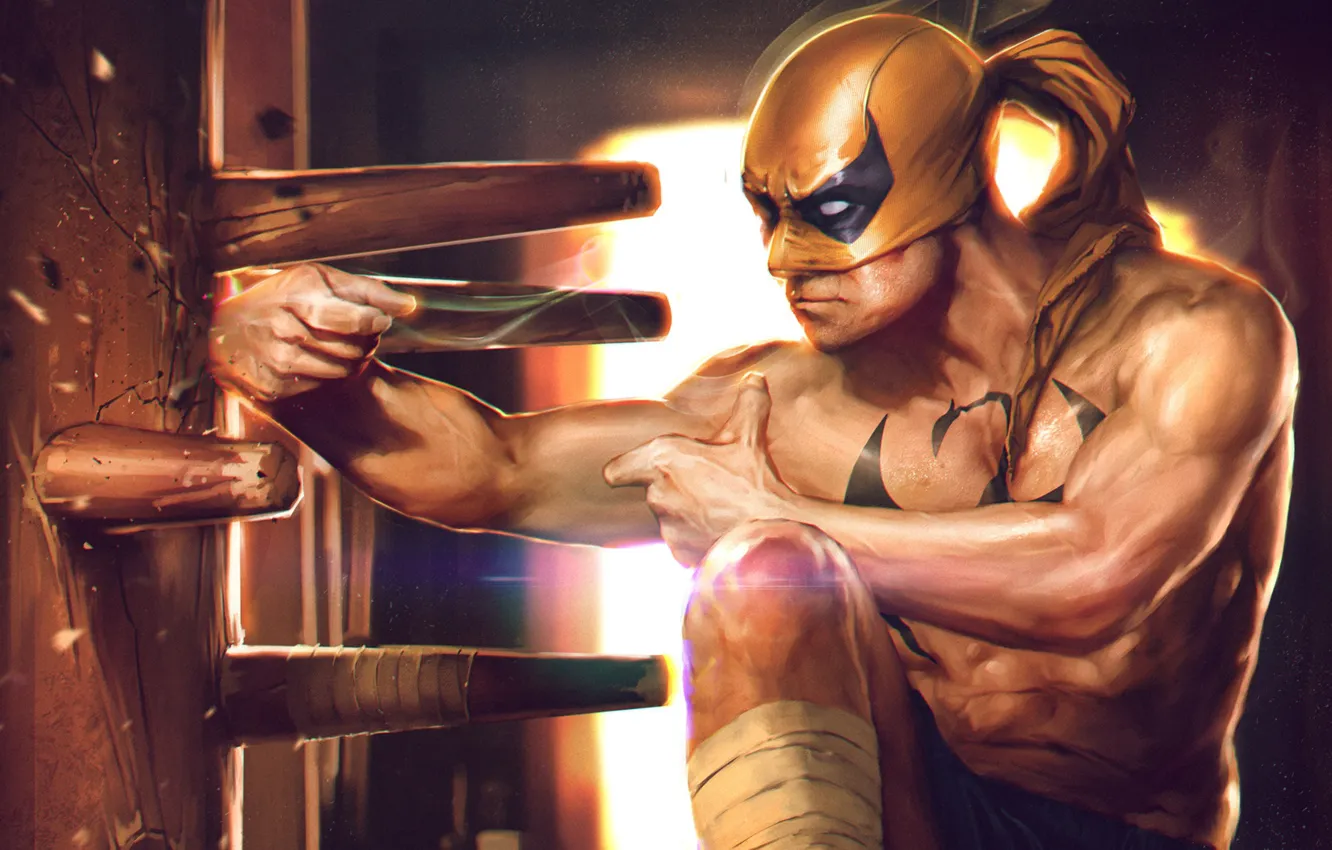 Photo wallpaper superhero, Marvel Comics, Iron Fist, comics, iron fist, Denys Tsiperk