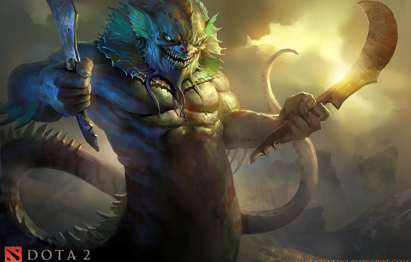 Photo wallpaper art, dota 2, pklkmike, Slardar
