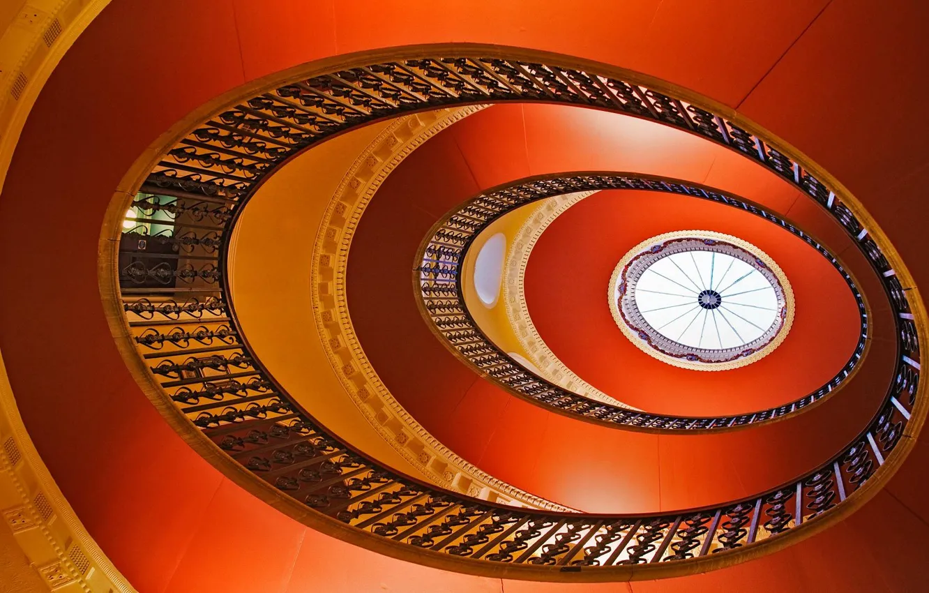 Photo wallpaper castle, England, building, ladder, Derbyshire, Cromford, Willersley Castle