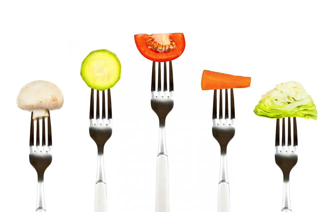 Photo wallpaper macro, plug, vegetables