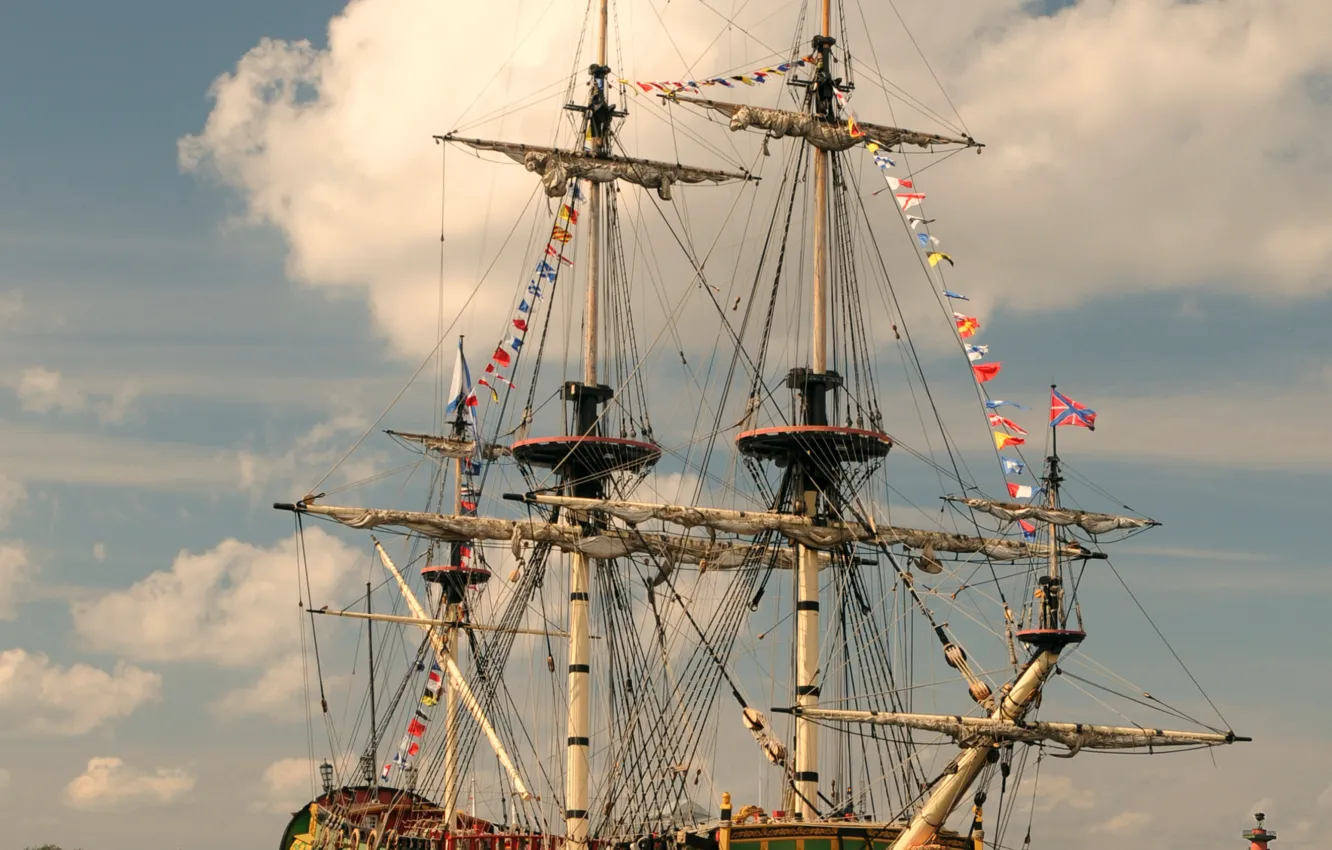 Photo wallpaper sailboat, Poltava, Replica