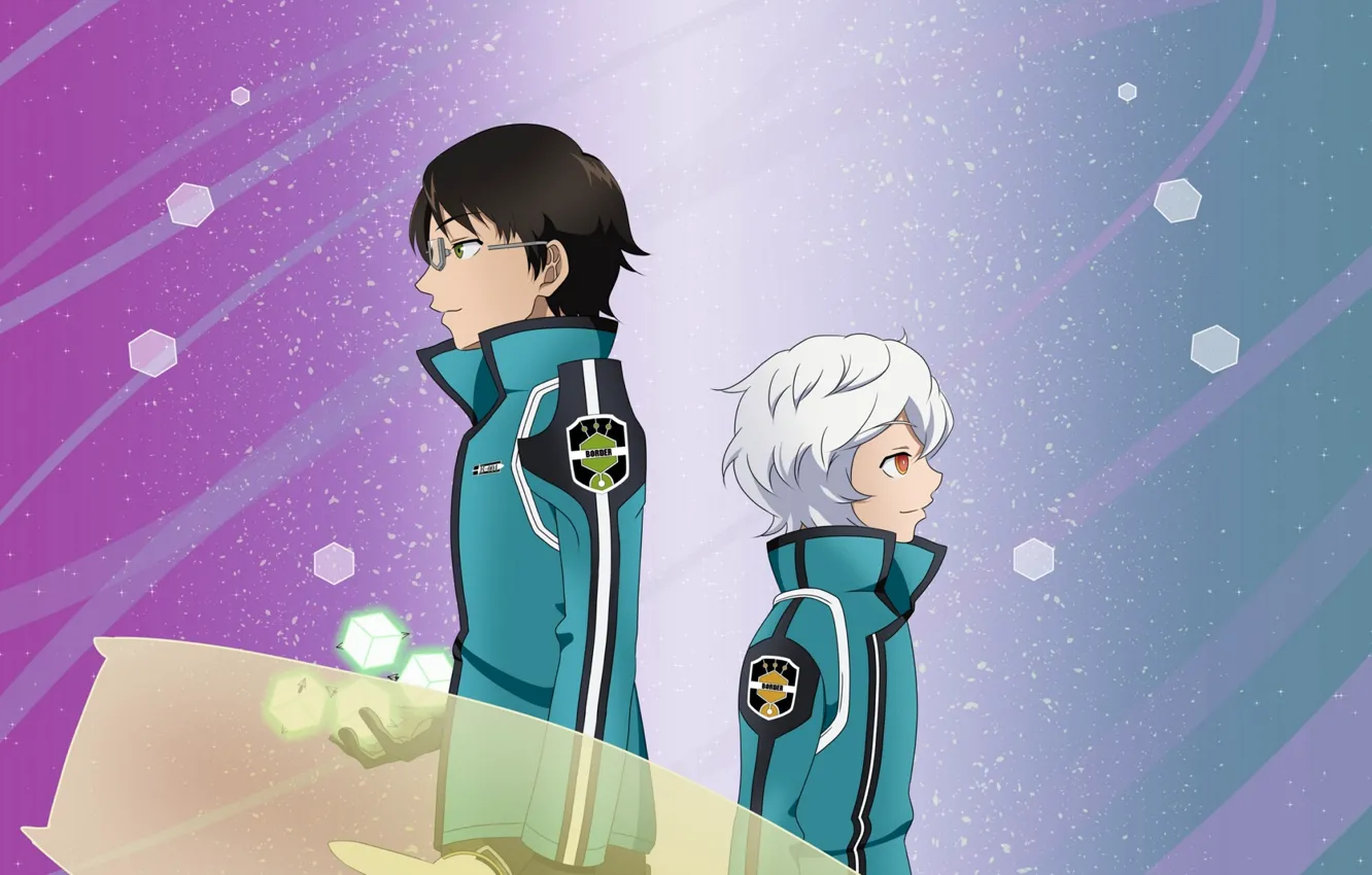 Photo wallpaper background, anime, guys, boys, World Trigger, The pulse of the world
