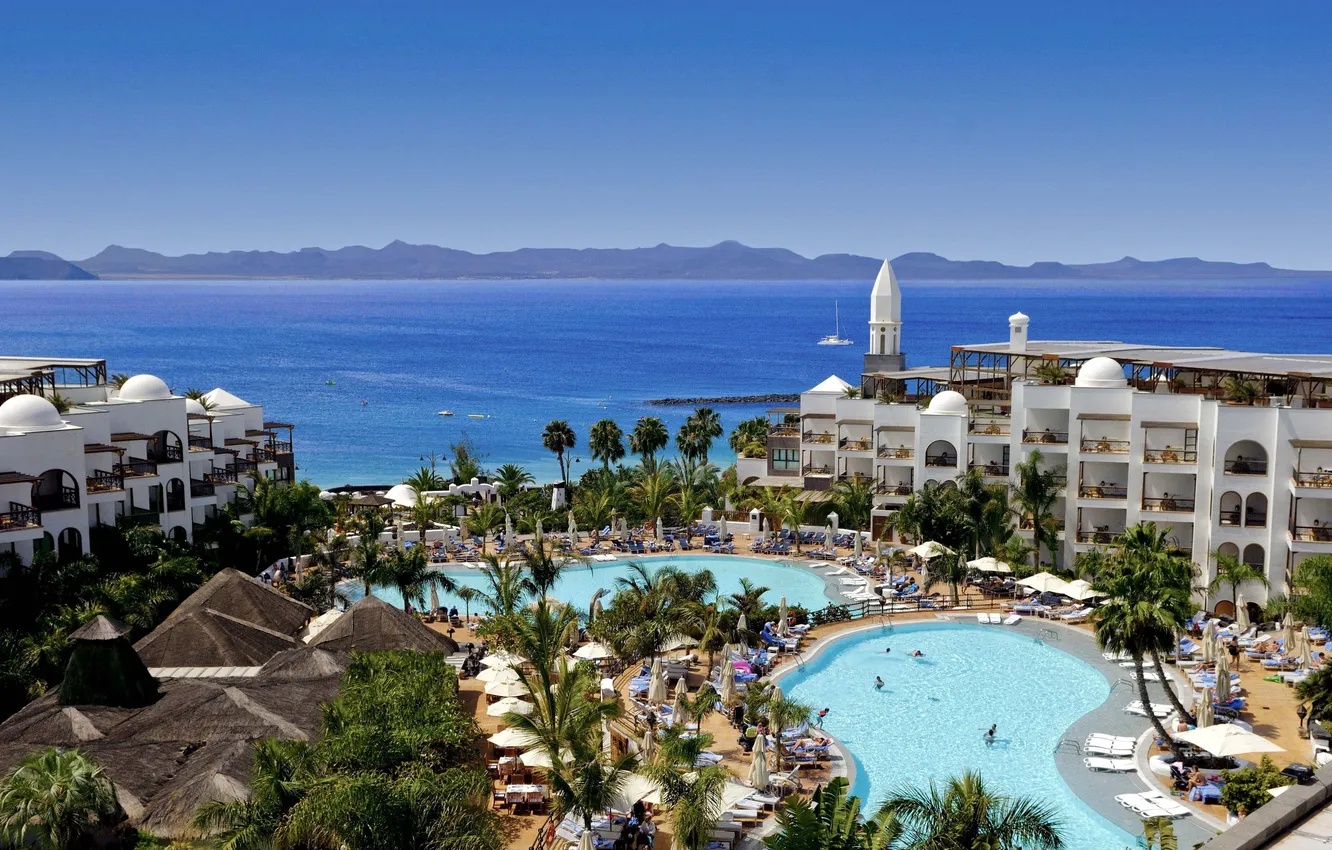 Photo wallpaper sea, pool, the hotel, Princesa Yaiza Hotel