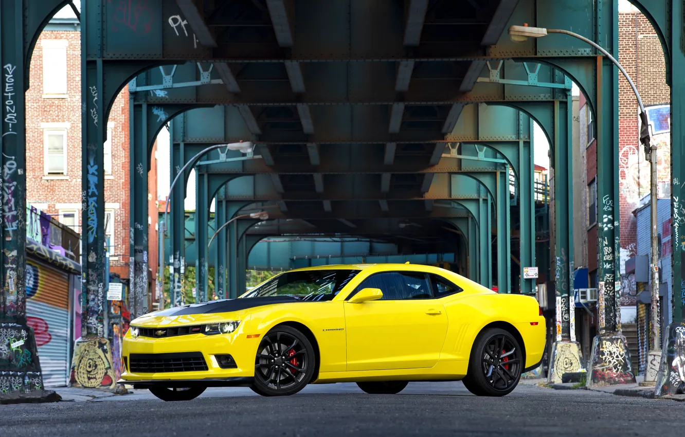 Photo wallpaper Chevrolet, Camaro, 1LE, 2014