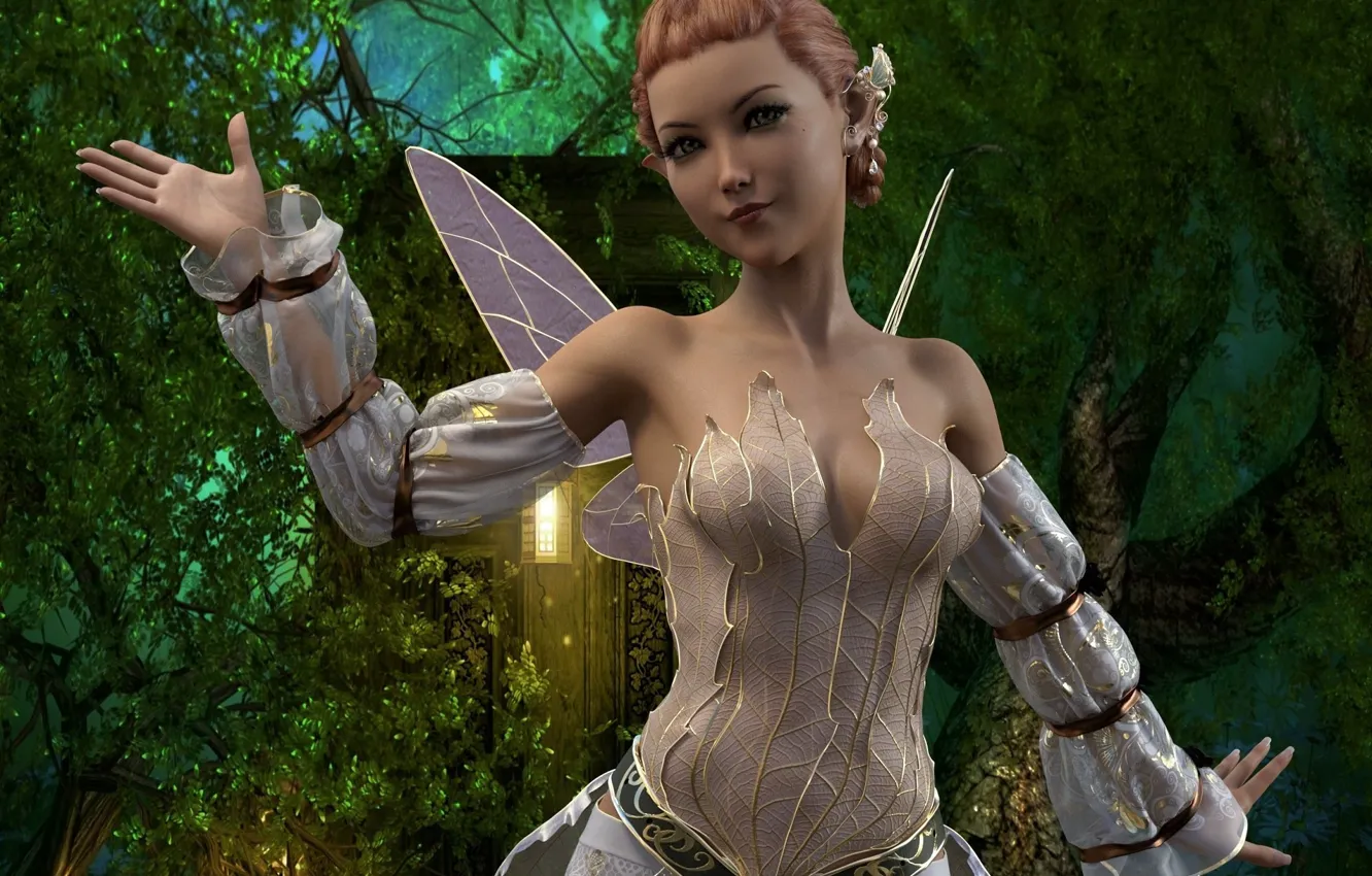 Photo wallpaper girl, fantasy, costume