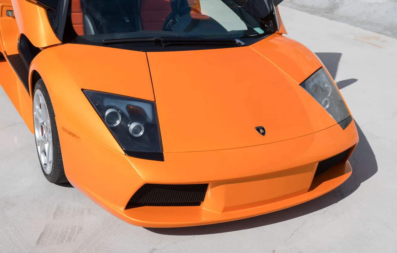 Photo wallpaper Lamborghini, Murcielago, front view, Lamborghini Murcielago Roadster