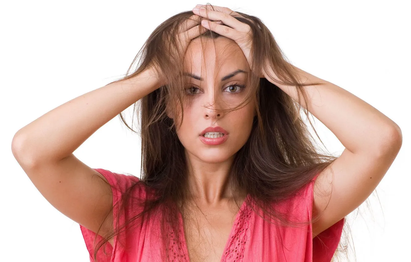 Photo wallpaper model, hair, hands, brunette, Lorena Garcia, Lorena Morena