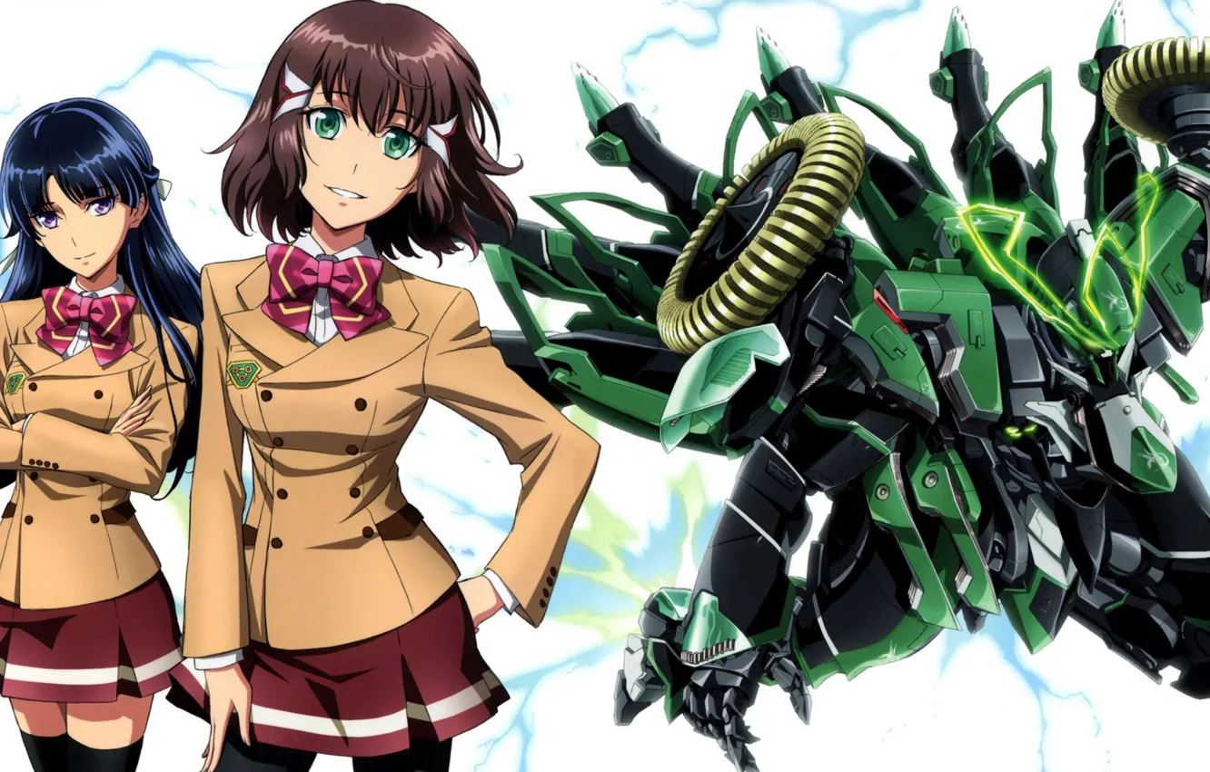Photo wallpaper girl, robot, mecha, manga, kakumeiki valvrave, Saki, Shoko sashinami, Rukino