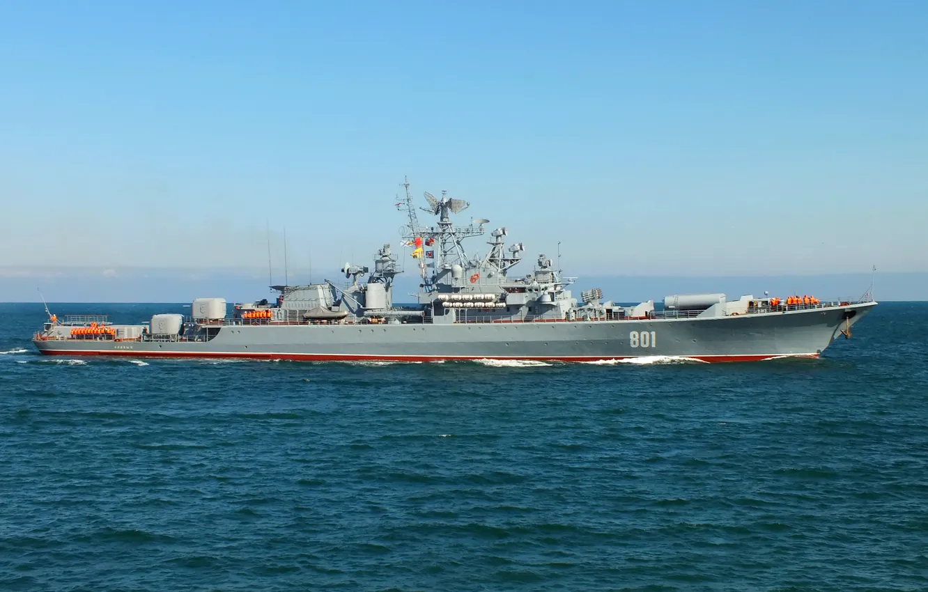Photo wallpaper Okay, ship, cipher puffin, guard