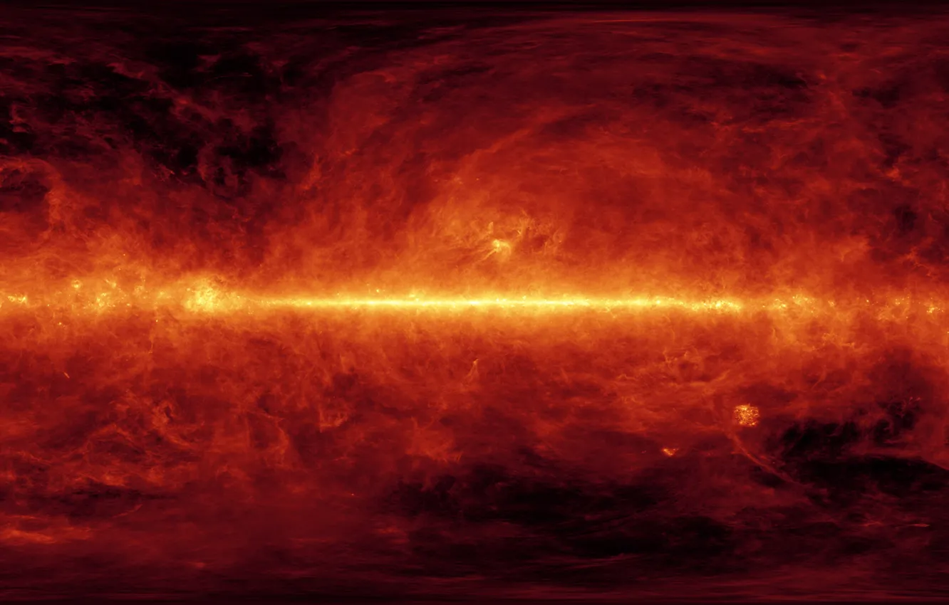 Photo wallpaper cloud, stars, cosmos