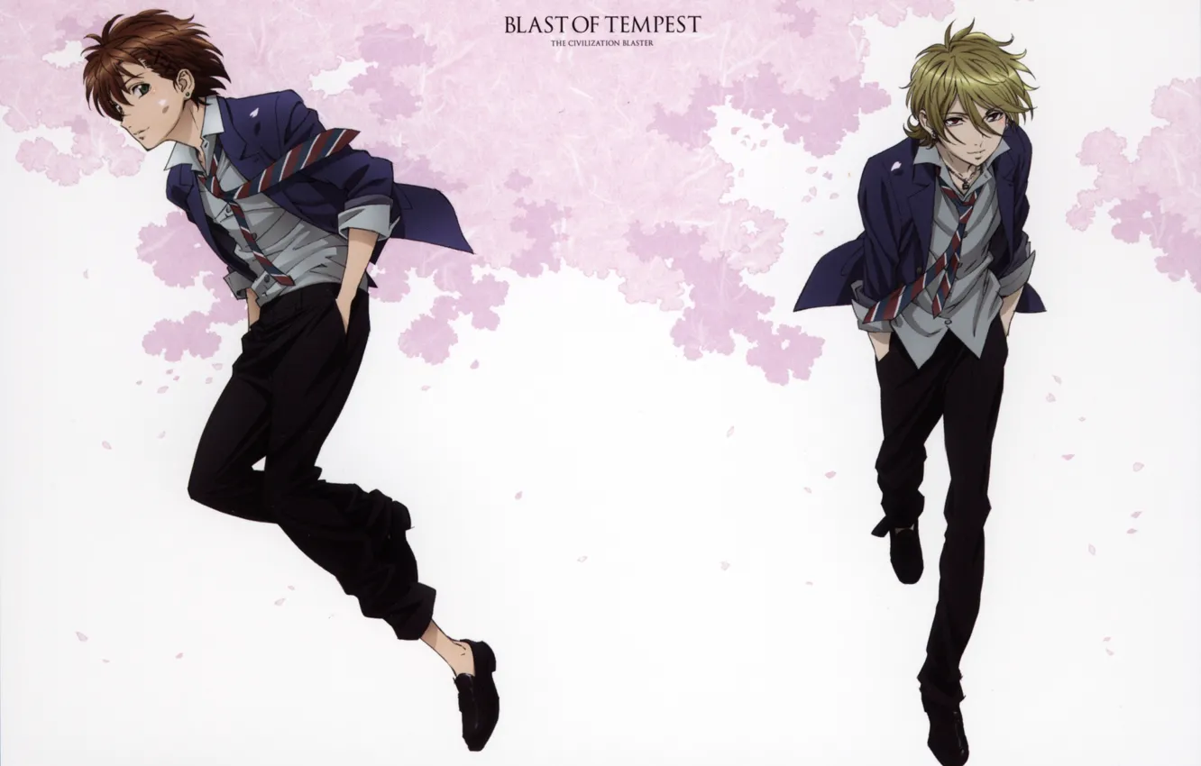 Photo wallpaper guys, characters, Mahiro Fuwa, Zetsuen No Tempest, Yoshino Takigawa