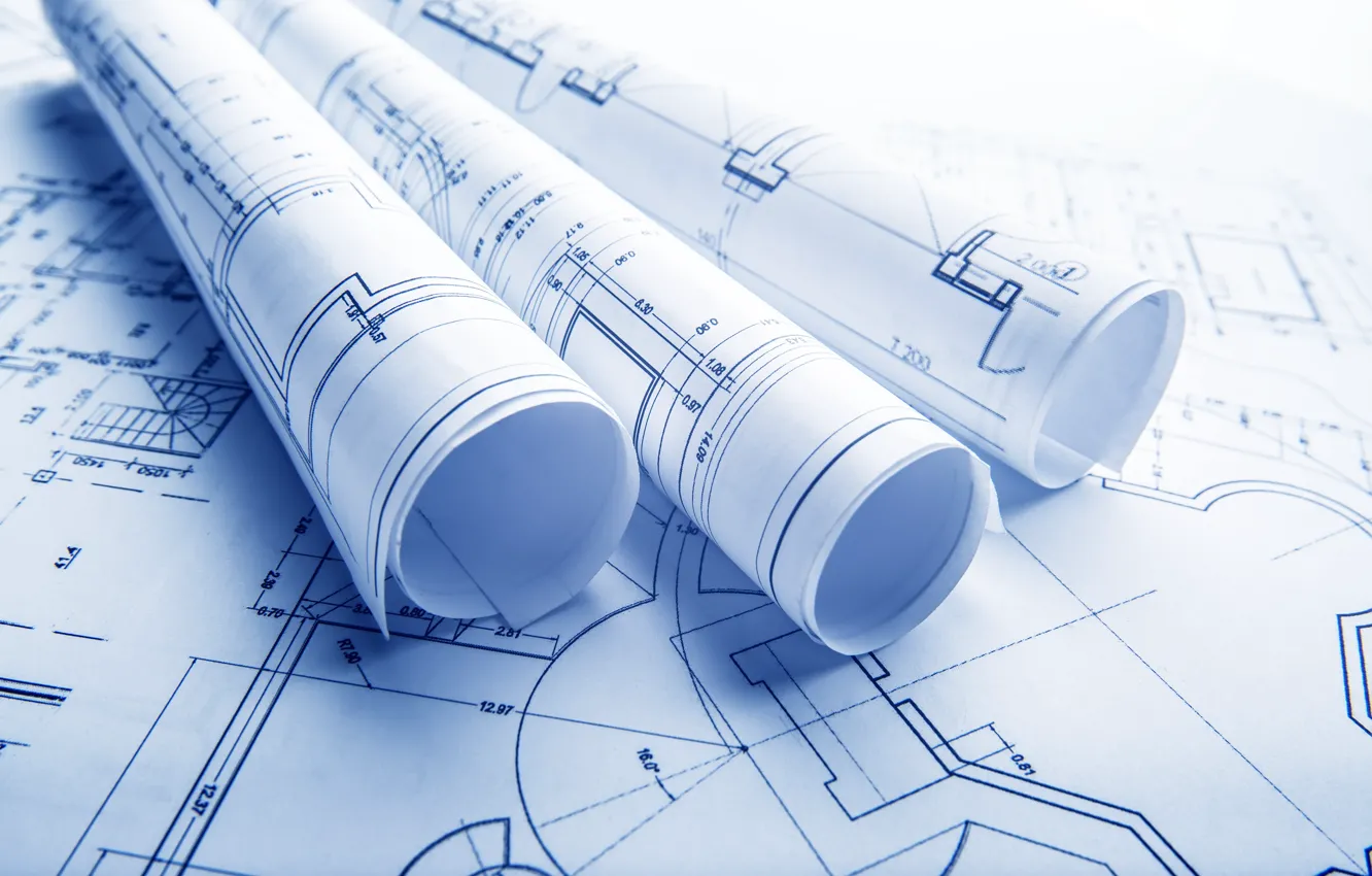 Photo wallpaper design, style, paper, architecture, shapes, flat