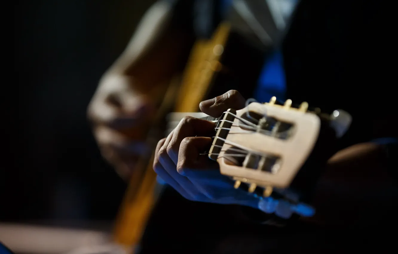 Photo wallpaper music, guitar, hands