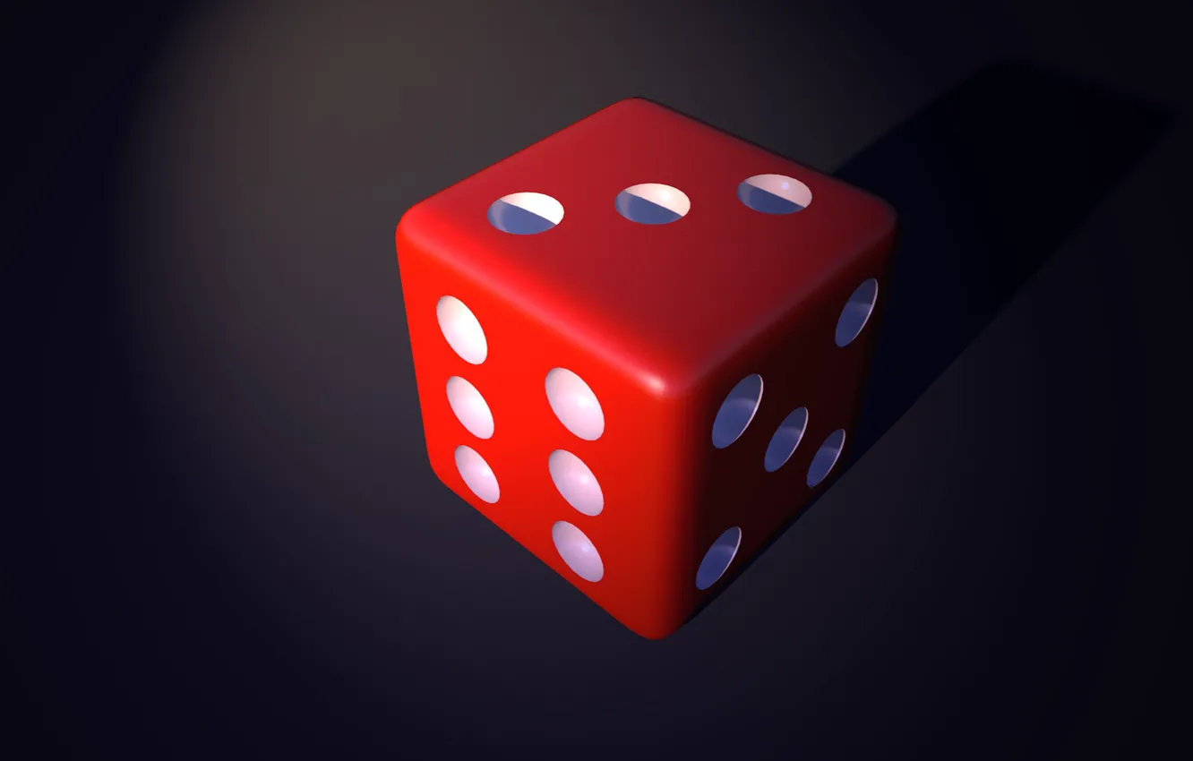 Photo wallpaper red, background, cube