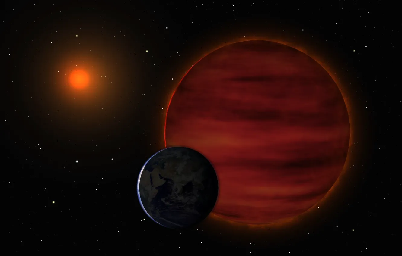 Photo wallpaper space, planet, The approach, Nibiru, Planet X