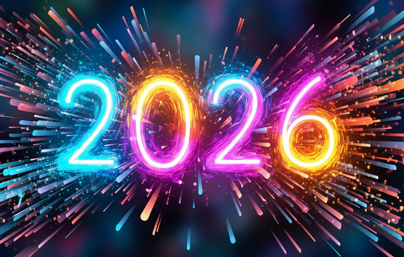 Photo wallpaper art, 2026, New Year