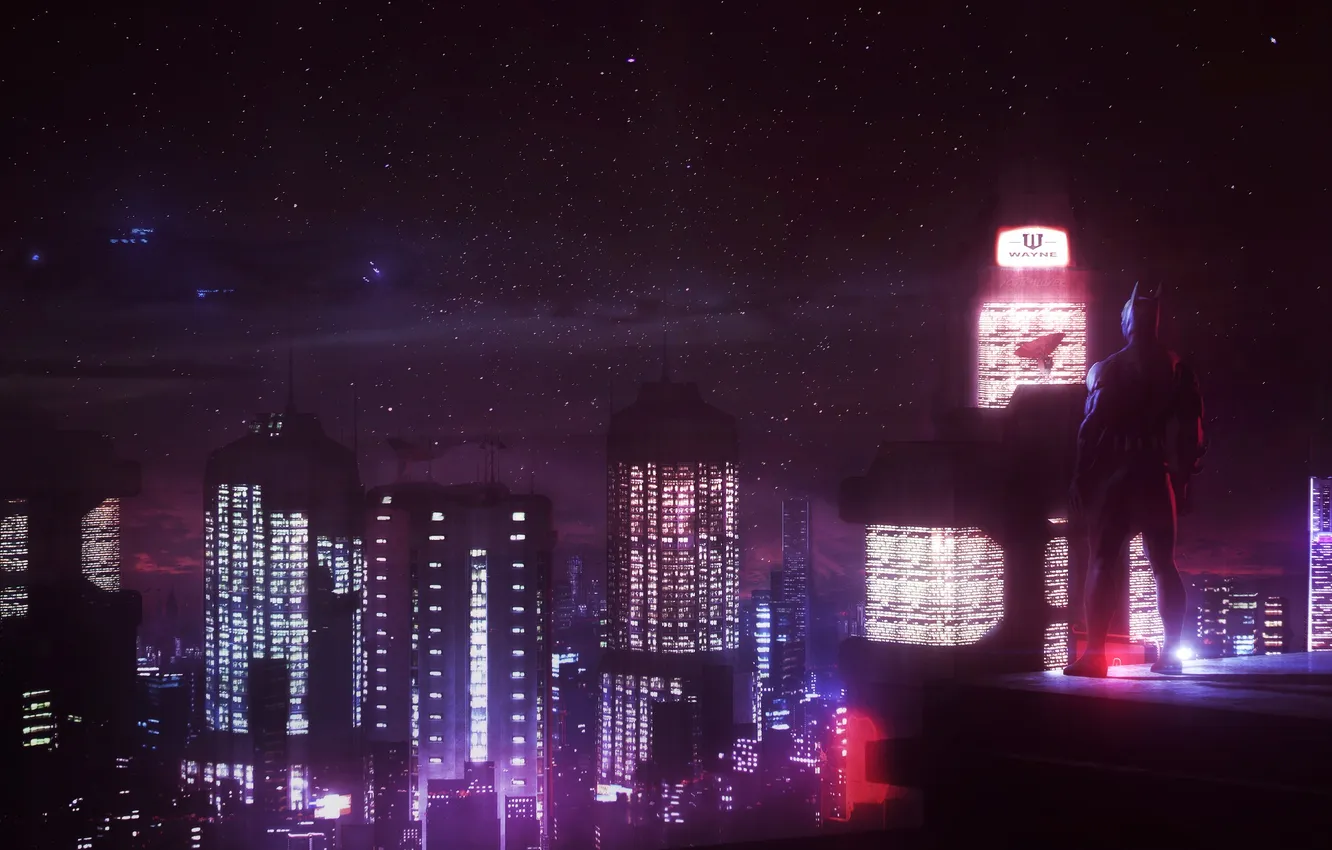 Photo wallpaper Batman Beyond, Batman Beyond, Gotham City