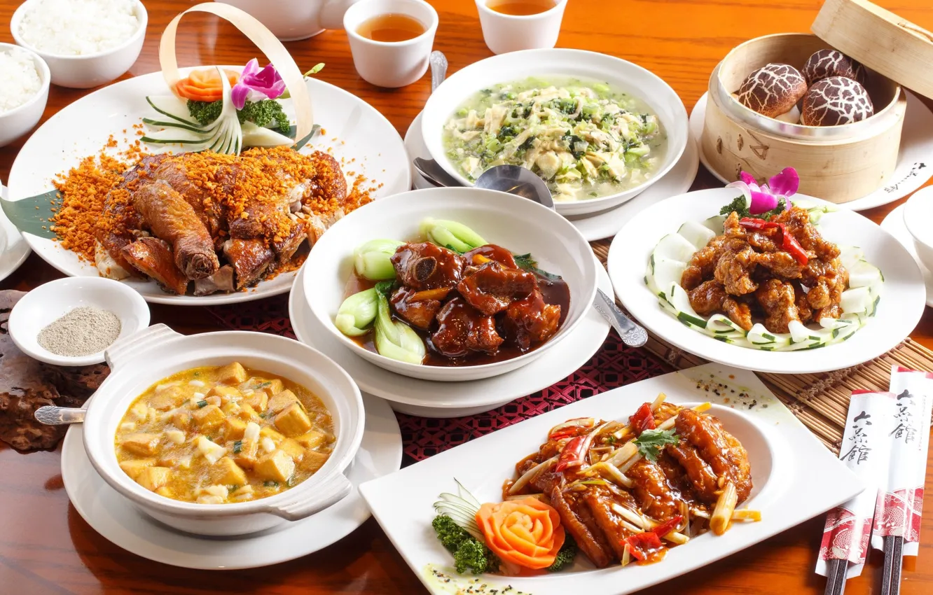 Photo wallpaper meat, drink, dish, serving