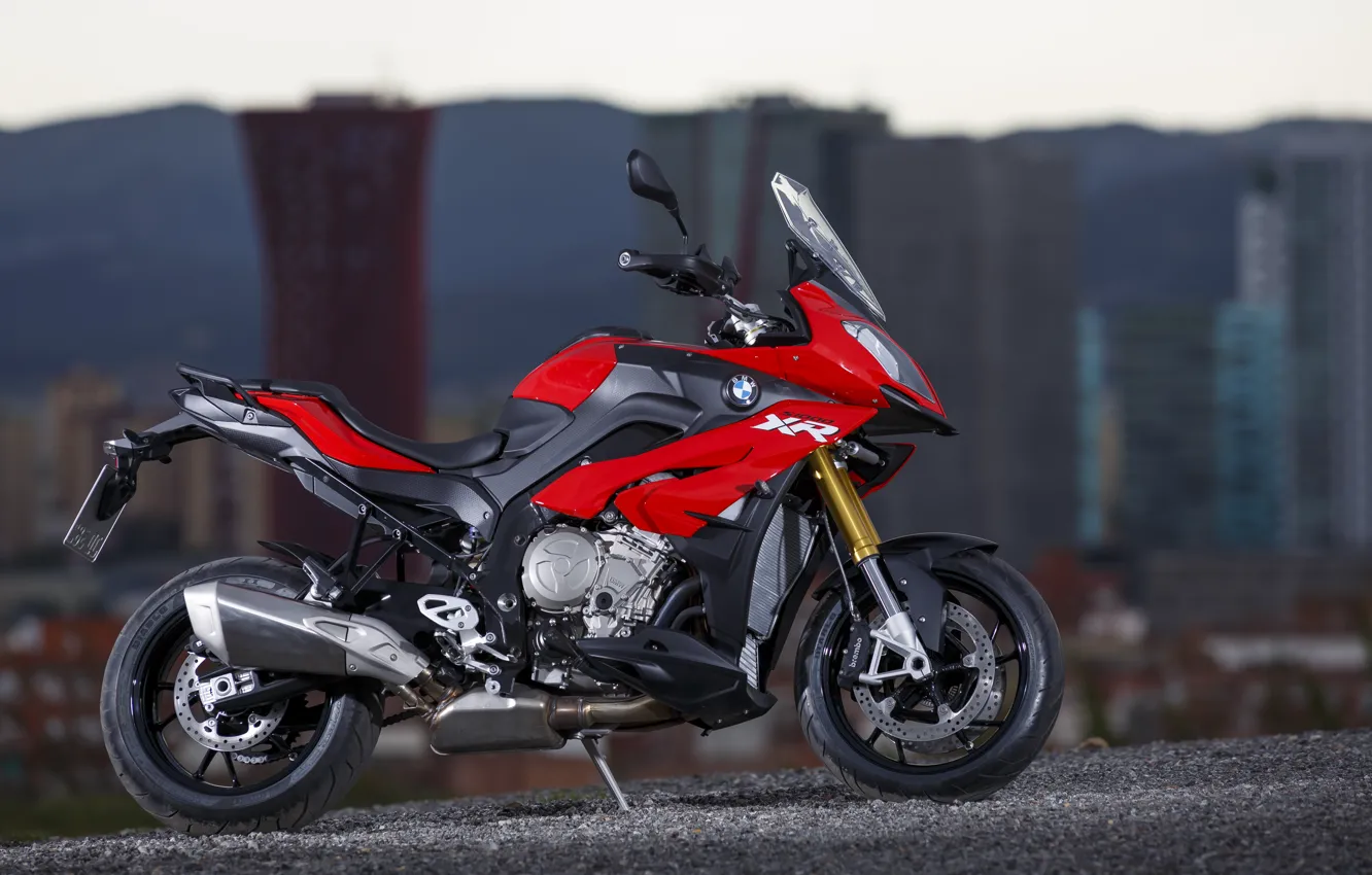 Photo wallpaper BMW, red, S 1000, BMW S 1000 XR