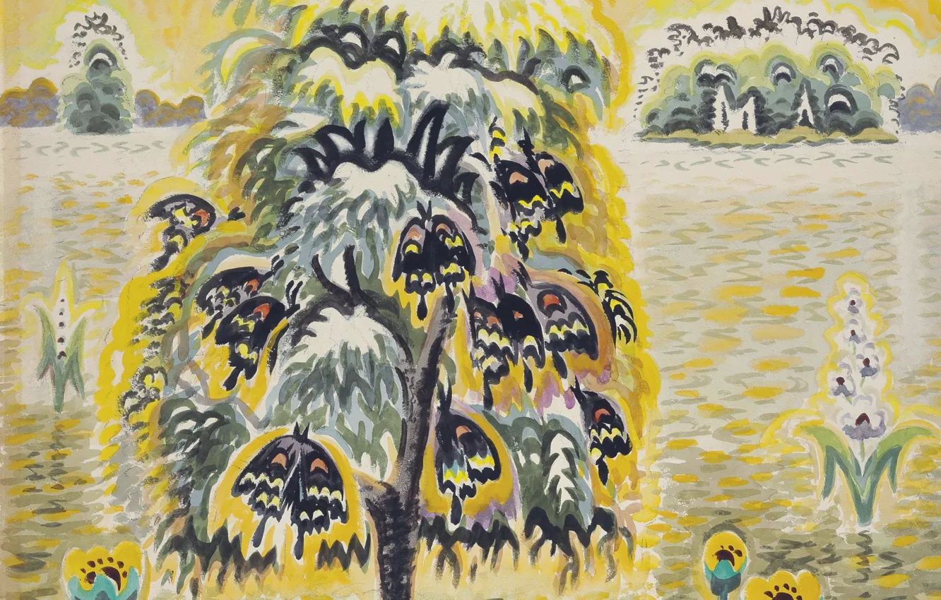Photo wallpaper 1959, Charles Ephraim Burchfield, Golden Dream