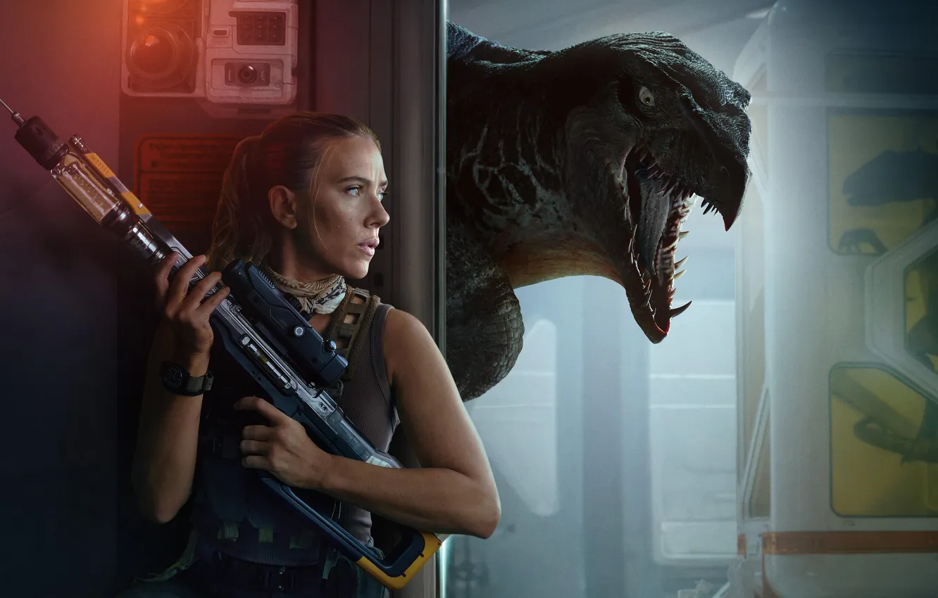 Photo wallpaper fiction, the film, frame, Scarlett Johansson, Scarlett Johansson, Jurassic World: Rebirth, Jurassic World: Rebirth