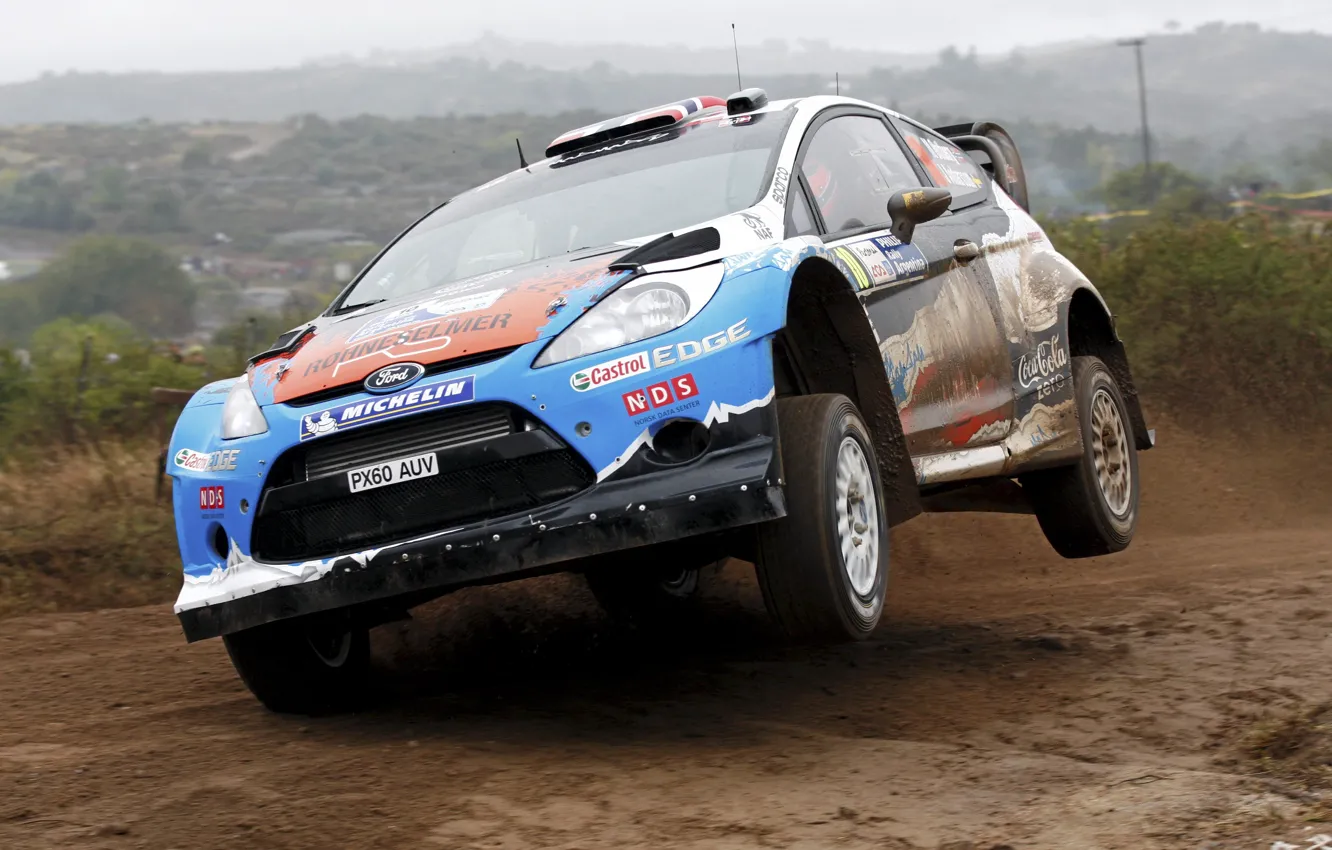 Photo wallpaper ford, rally, rally, wrc, fiesta, Mads Ostberg, Mads Ostberg