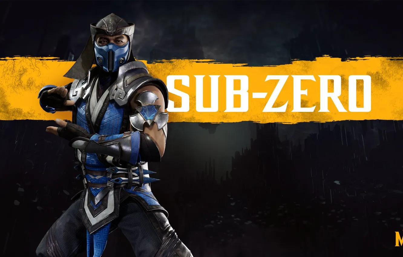 Photo wallpaper The game, Fighter, Art, Mortal Kombat, Mortal Kombat, Sub-Zero, Sub-Zero, Character