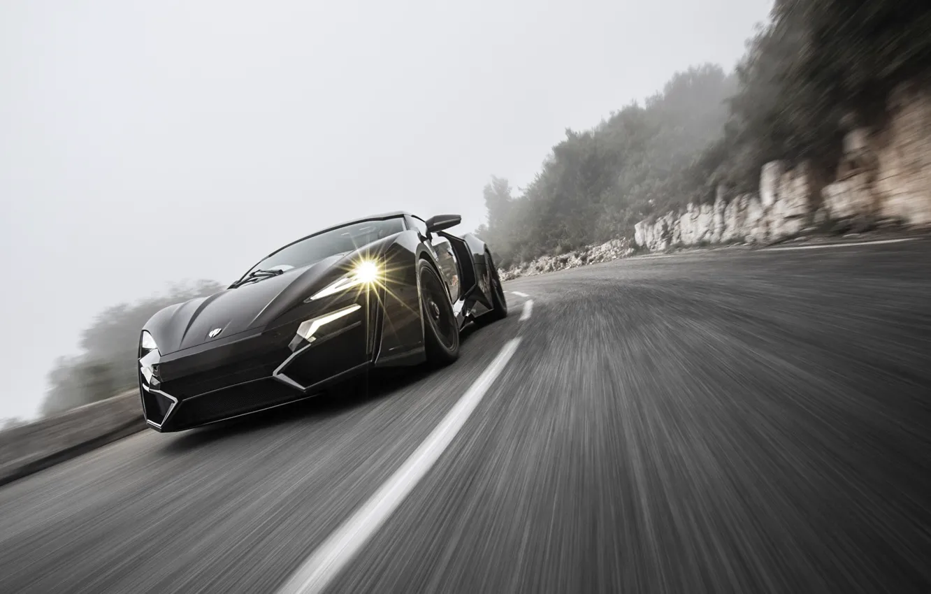 Photo wallpaper movement, speed, track, HyperSport, Lykan