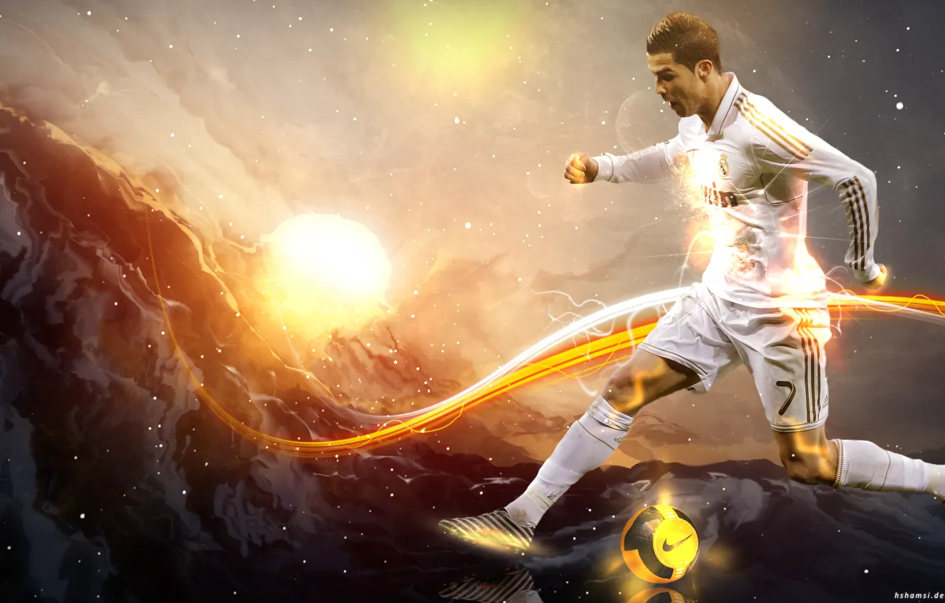 Photo wallpaper fiction, Nike, CR7, Real Madrid, Ronaldo, Cristiano, the trick