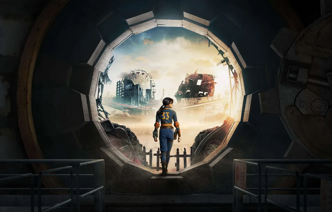 Photo wallpaper girl, fiction, art, costume, the series, Fallout, poster, asylum