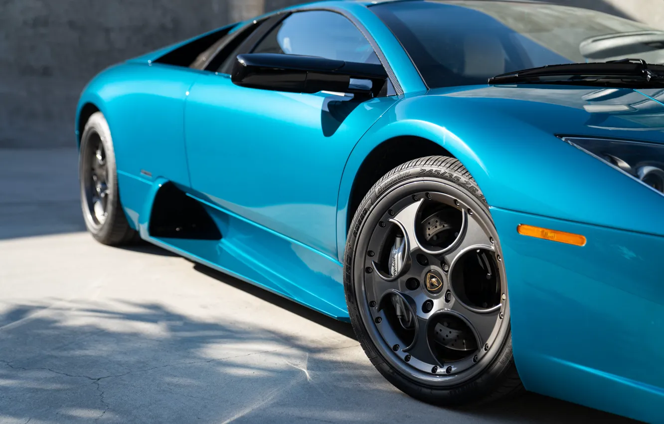 Photo wallpaper Lamborghini, close-up, Lamborghini Murcielago, Murcielago