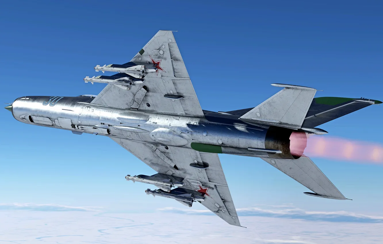 Photo wallpaper USSR, MiG-21MF, OKB MiG, Frontline fighter