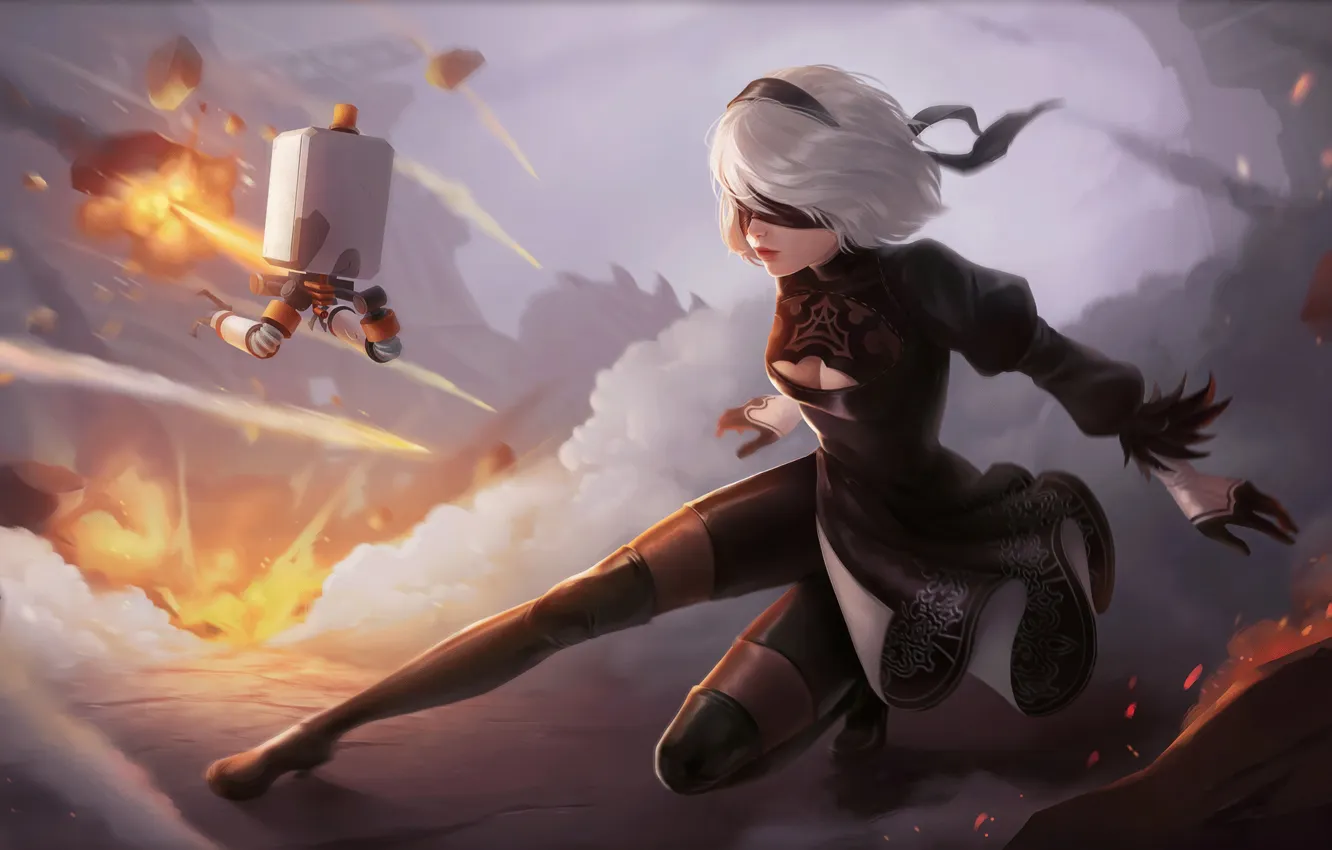 Photo wallpaper horizon, Chronicles, Nier Automata