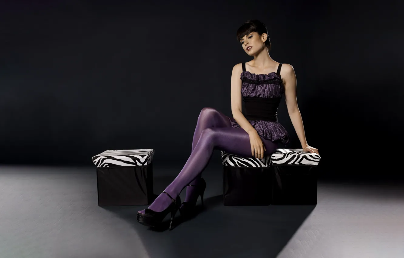 Photo wallpaper legs, stockings, nylon, patyhouse